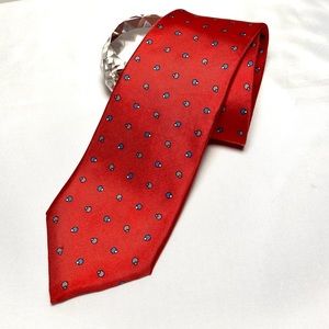 Christian Dior Tie Classic Silk Red
